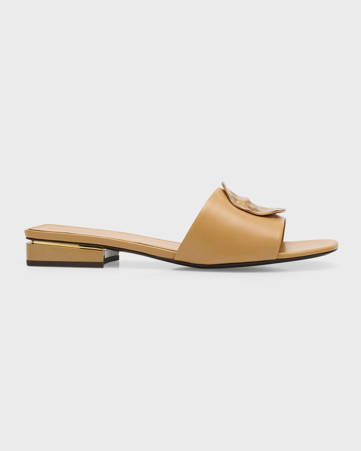 Patos Disc Leather Slide Sandals Product Image