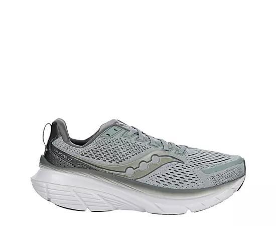 Saucony Mens Saucony Guide 17 - Mens Shoes Shadow/White/Black Product Image