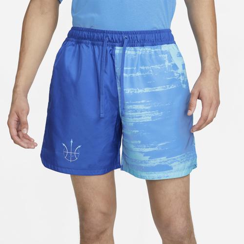 Nike Mens Woven Flow Summer Hoop Shorts - Blue/Blue Product Image