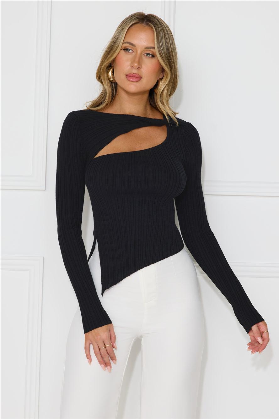 Off To Work Long Sleeve Top Black product image