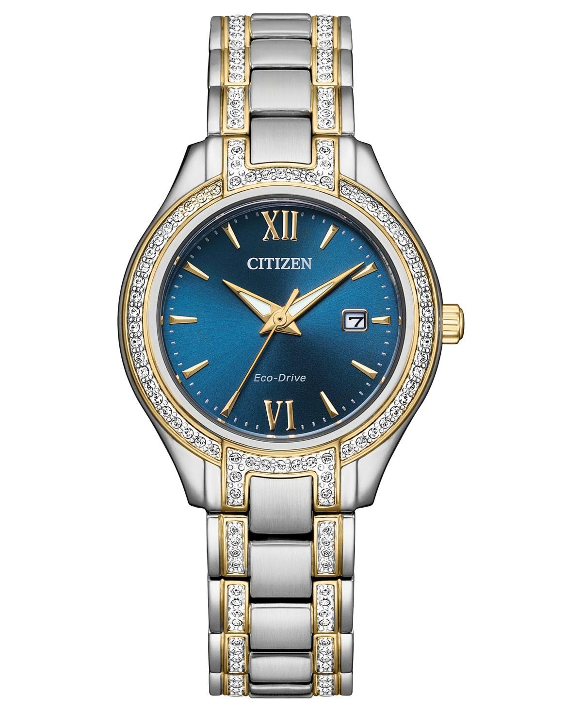 Citizen Womens Crystal-Accent Stainless Steel Bracelet Watch, 30mm Product Image