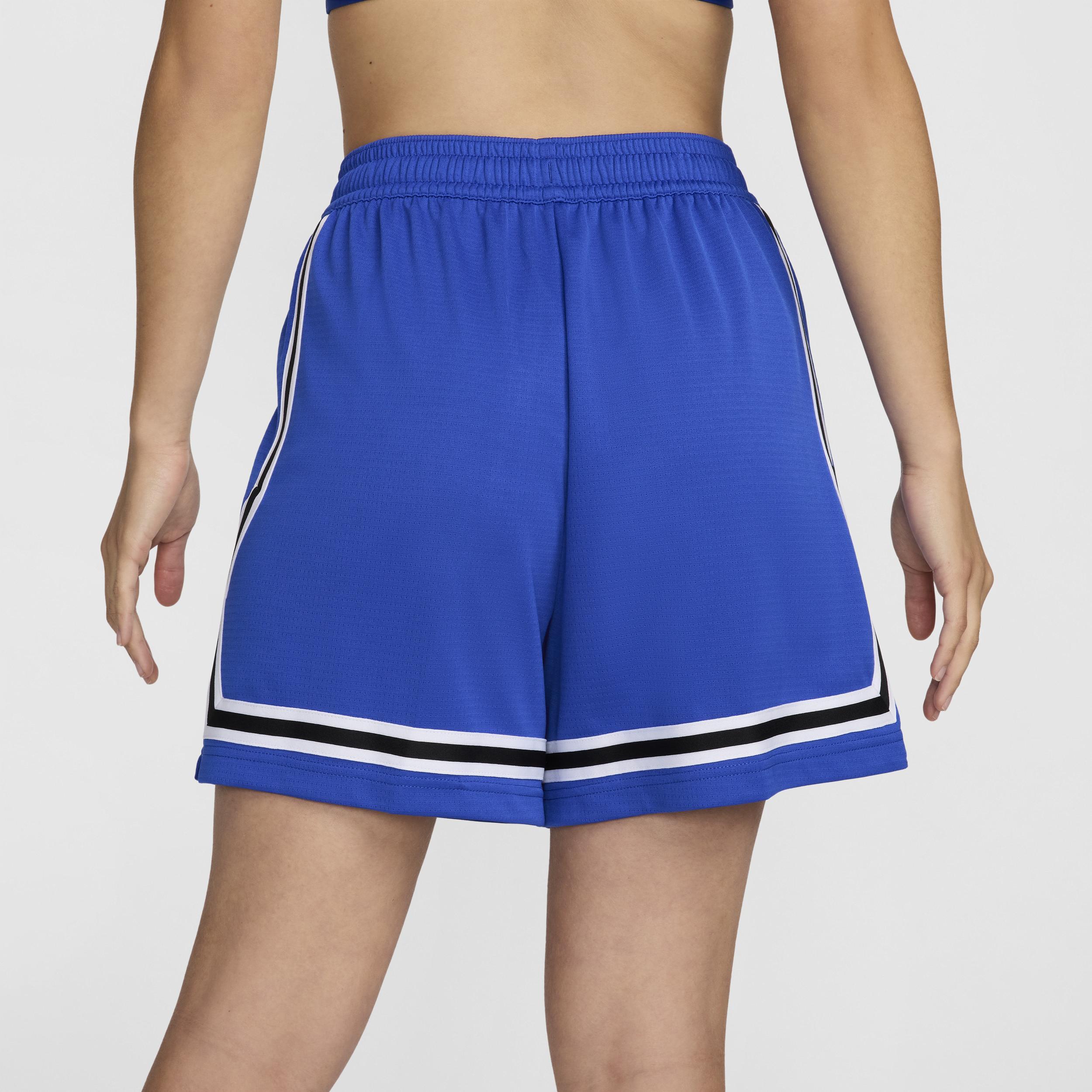 Nike Womens Nike Dri-FIT Crossover 5 Shorts - Womens White/Hyper Royal/Black Product Image