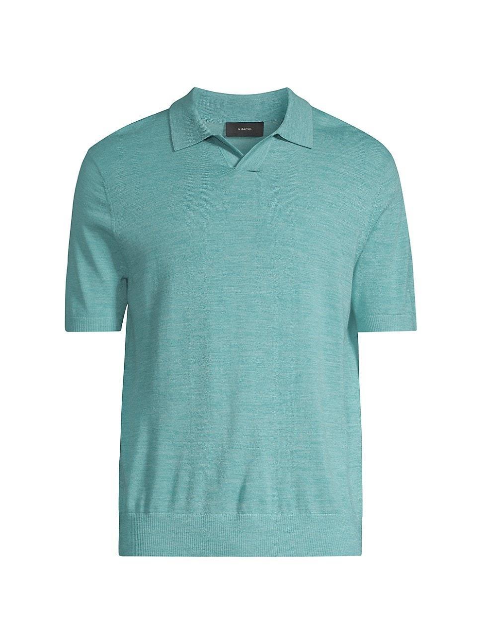 Mens Merino Johnny Collar Polo Product Image