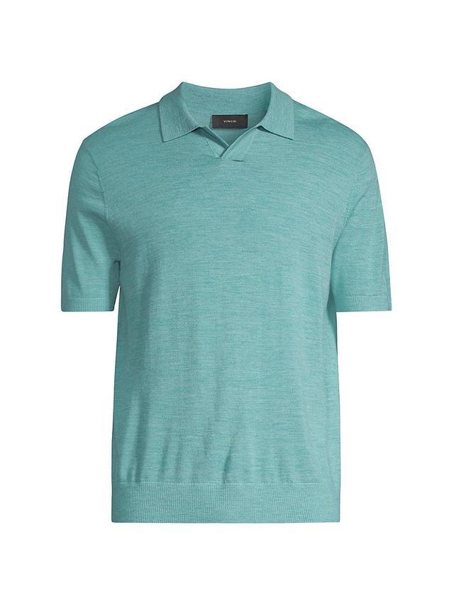 Mens Merino Johnny Collar Polo Product Image