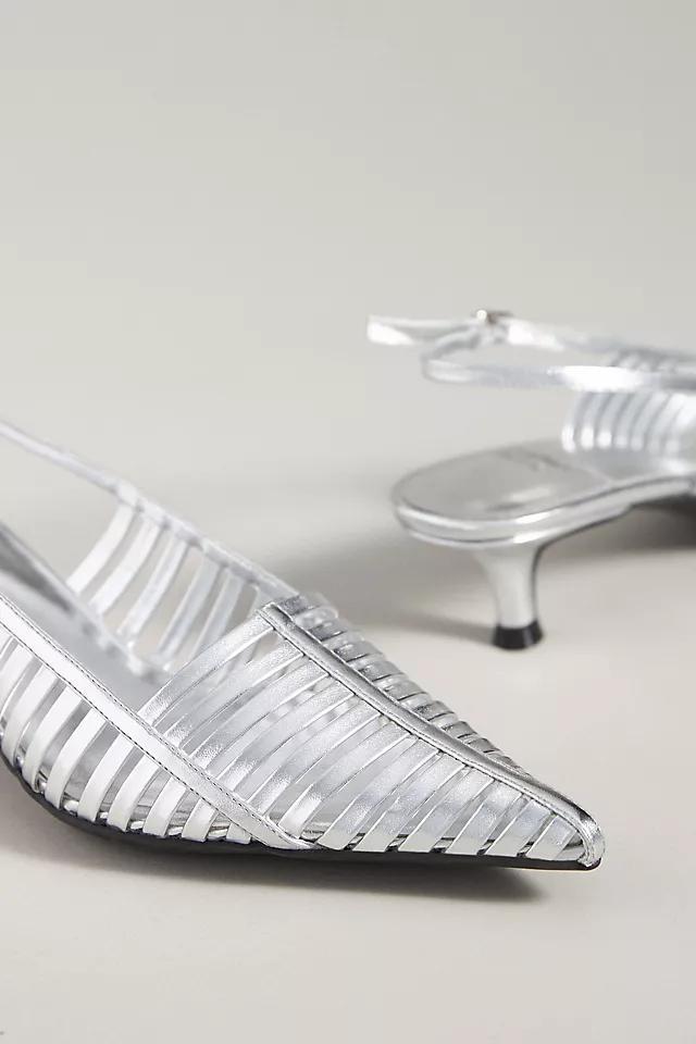 Jeffrey Campbell Striper Slingback Heels Product Image