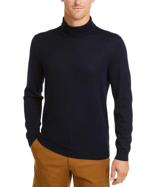 Club Room Mens Merino Wool Blend Turtleneck Sweater, Created for Macys Product Image