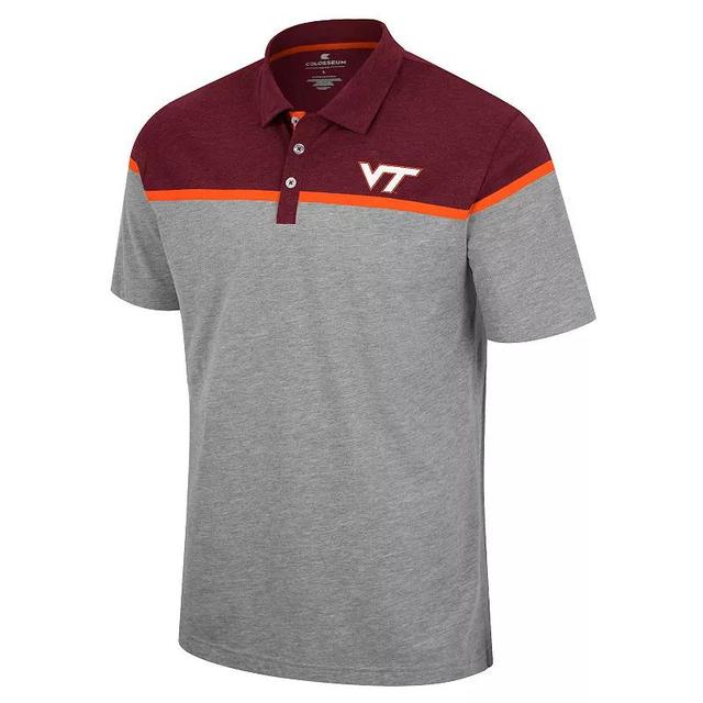 Mens Colosseum Heather Gray Arizona State Sun Devils Chamberlain Polo Product Image