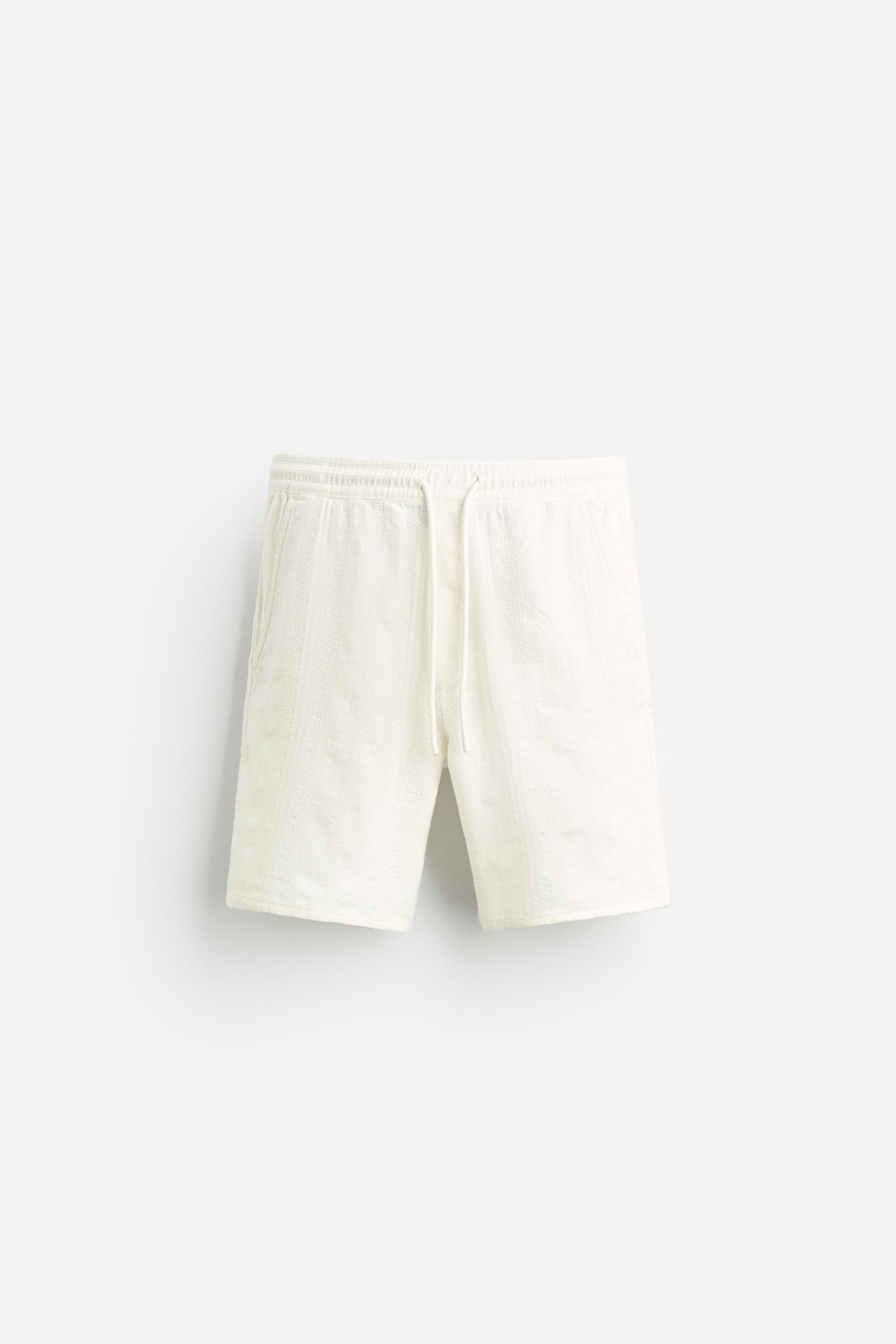 STRIPED JACQUARD SHORTS Product Image