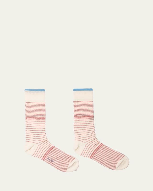 Mens Elliot Stripe Melange Crew Socks Product Image