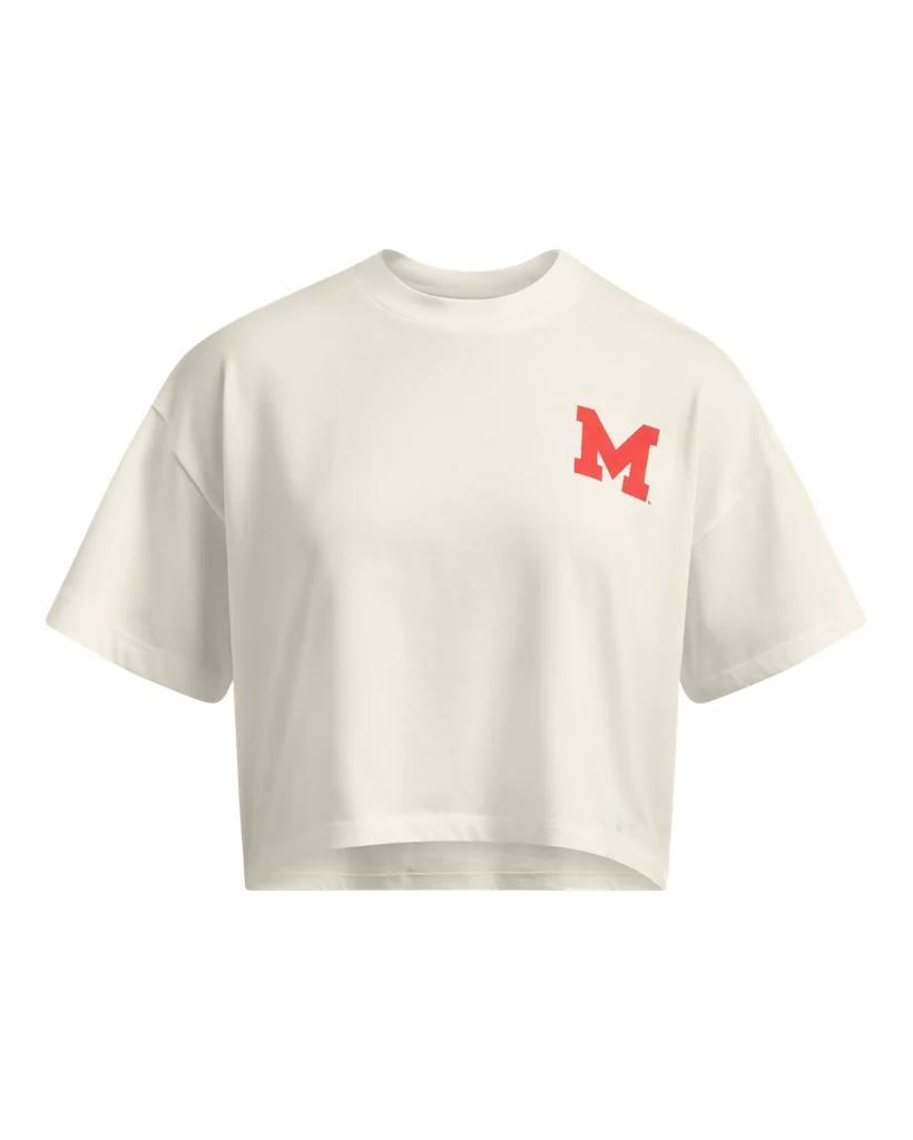 Women's UA Gameday Heavyweight Crop Boxy Collegiate T-Shirt Product Image