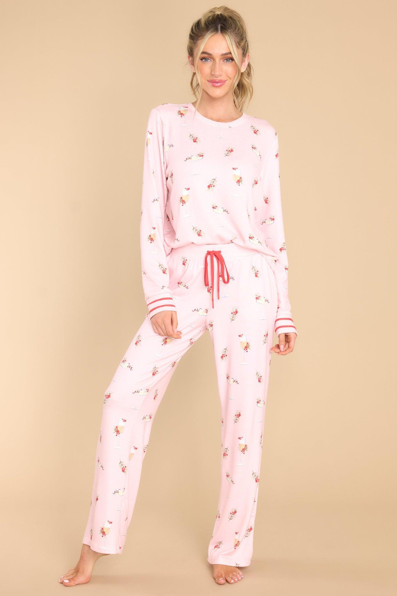 Cabin & Cocktails Light Pink Pj Pants Product Image