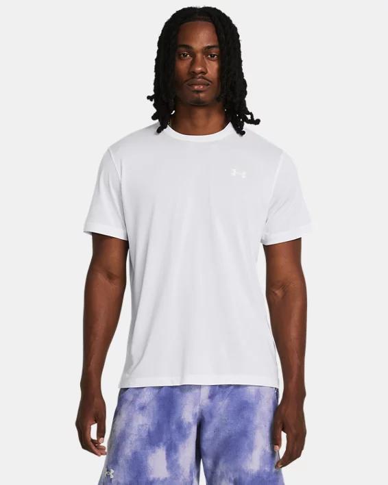 Under Armour Mens Under Armour Launch Short Sleeve T-Shirt - Mens White/White Product Image