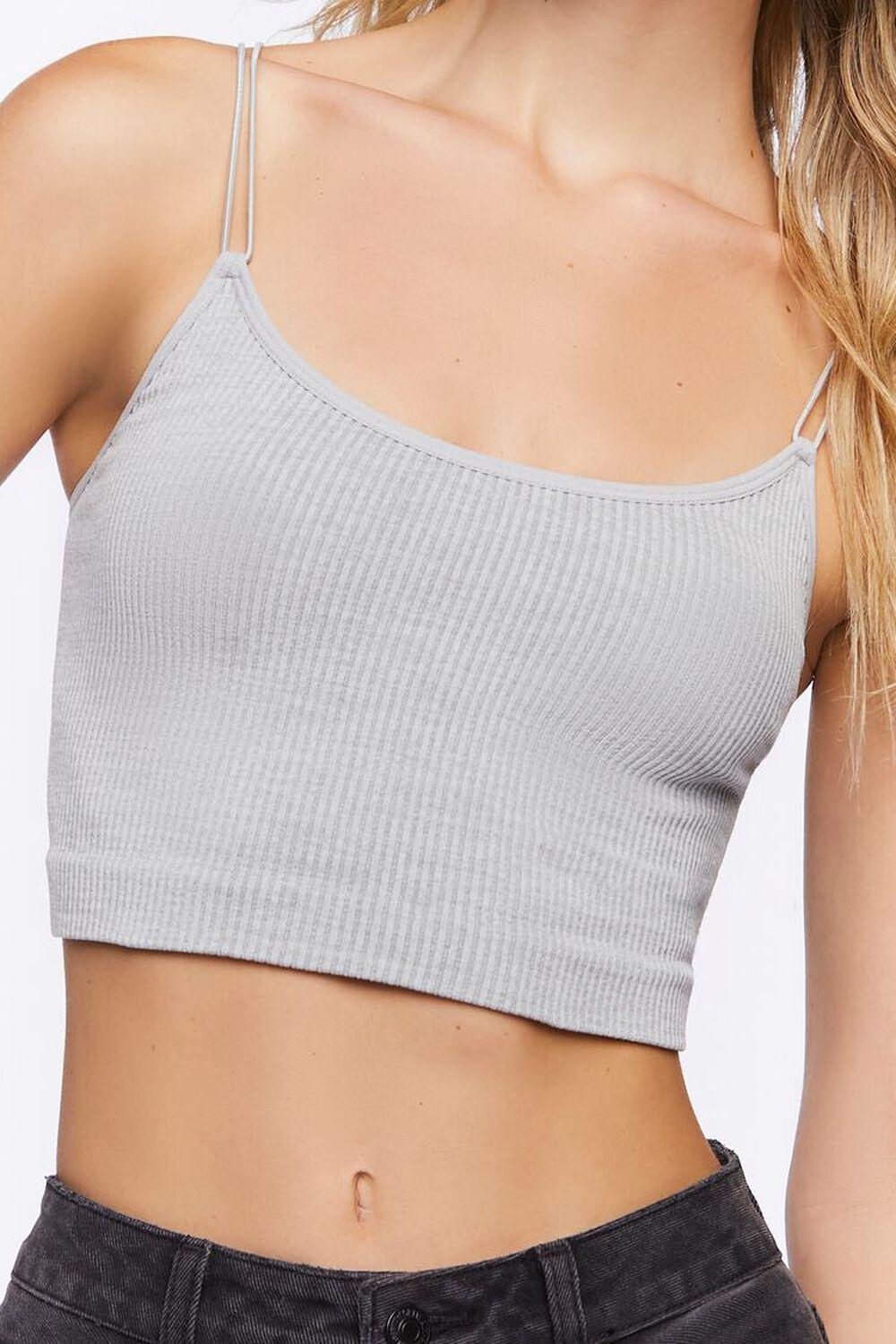 Heathered Dual-Strap Bralette | Forever 21 Product Image