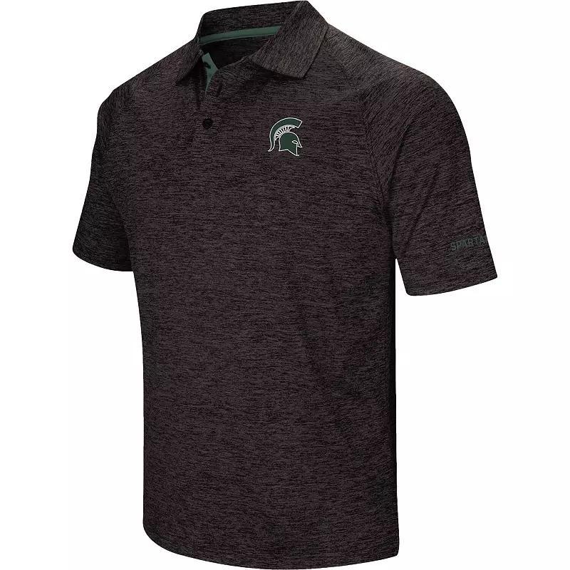 Mens Colosseum Black Washington Huskies Down Swing Polo Product Image