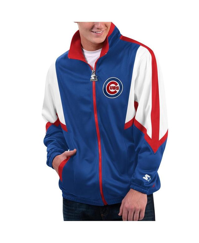 Mens Starter Royal Chicago Cubs Lead Runner Full-Zip Jacket Product Image