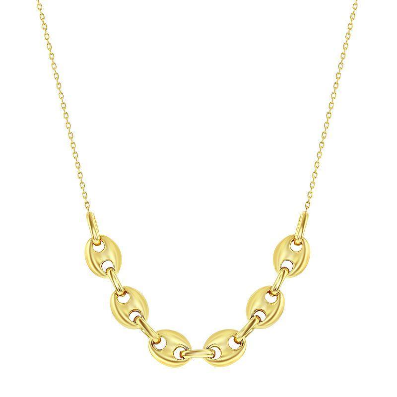 Simply Vera Vera Wang 10k Gold Chain Links Necklace, Womens Product Image