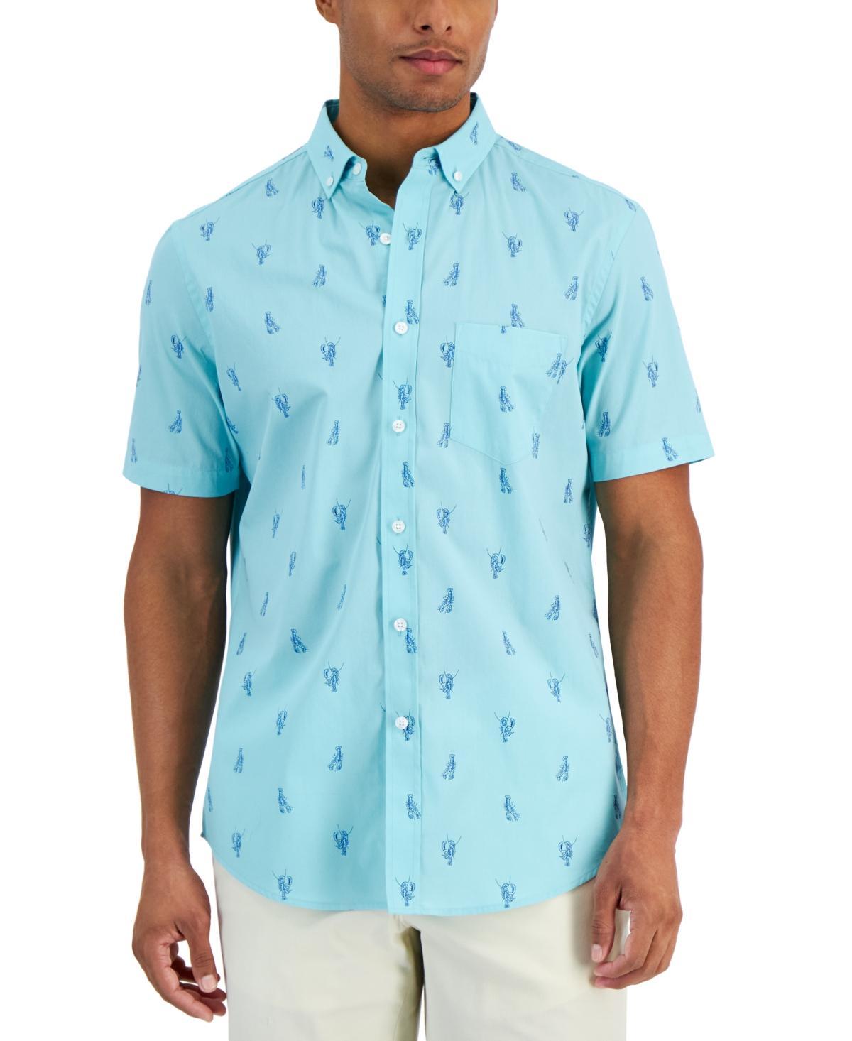 Club Room Mens Lobster-Print Poplin Shirt, Created for Macys Product Image