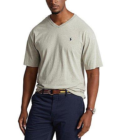 Polo Ralph Lauren Big  Tall Classic-Fit Short-Sleeve Cotton Jersey V-Neck T Product Image