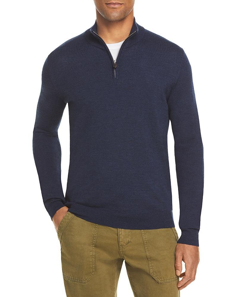 The Mens Store at Bloomingdales Quarter-Zip Merino Sweater - Exclusive Product Image