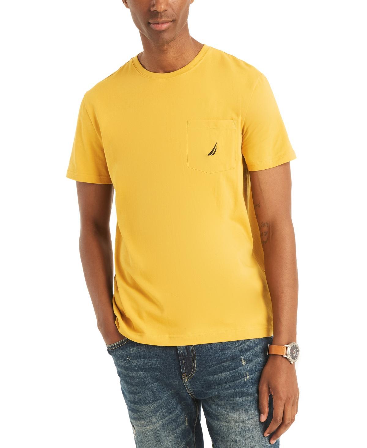 Nautica Mens Classic-Fit Solid Crew Neck Pocket T-Shirt Product Image