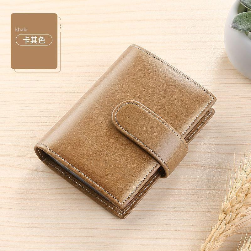 Plain Faux Leather Card Holder Product Image