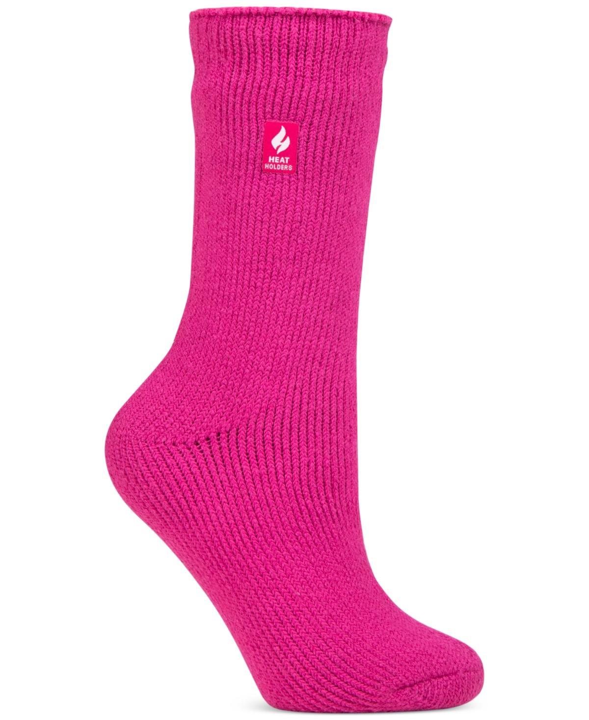 Heat Holders Womens Lite Dahlia Solid Crew Socks Product Image