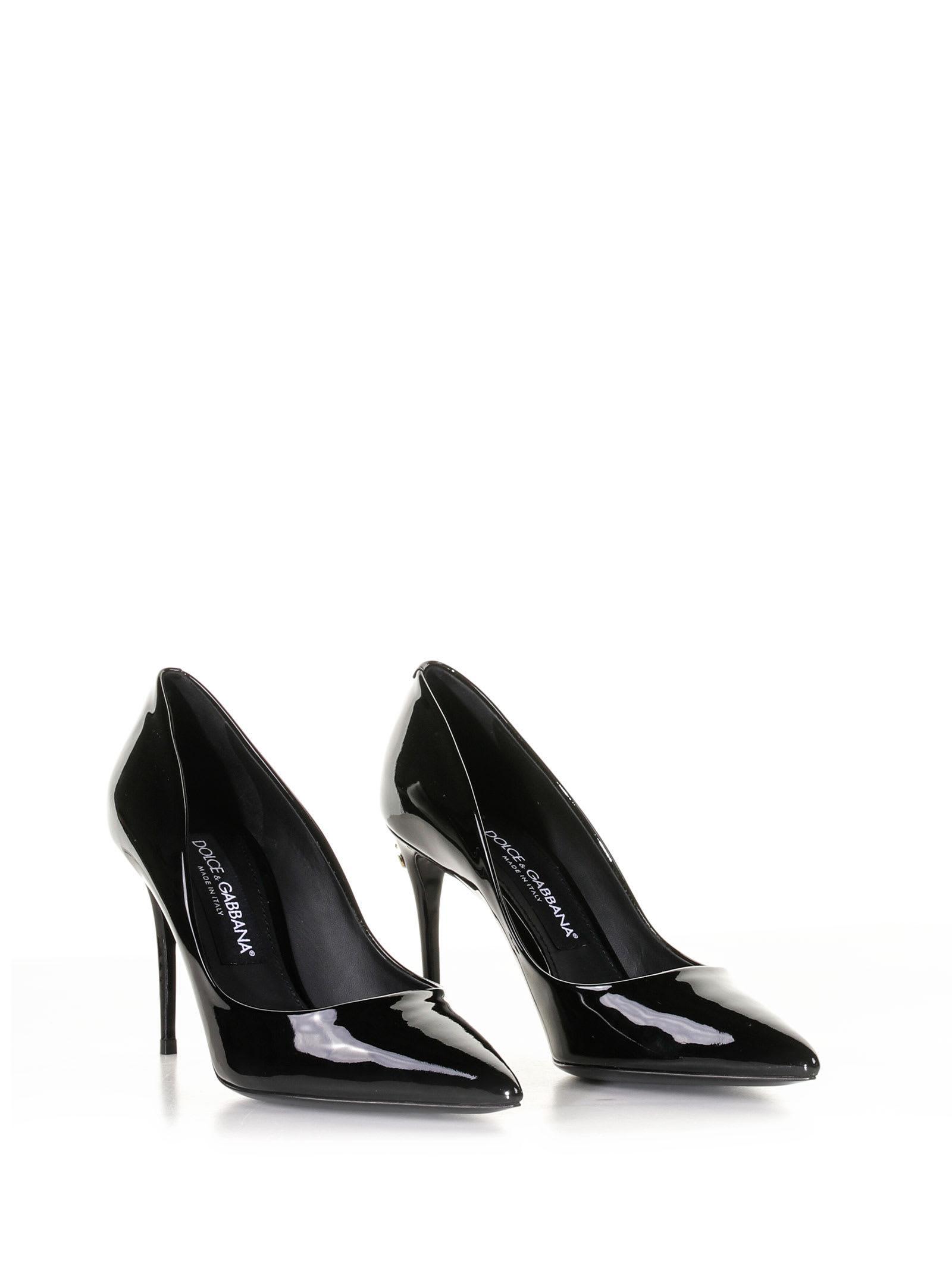 Décolleté In Patent Leather In Nero Product Image