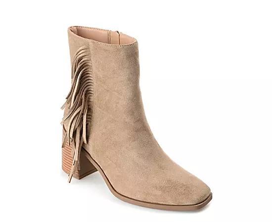 Journee Collection Womens Noriah Fringe Booties Product Image