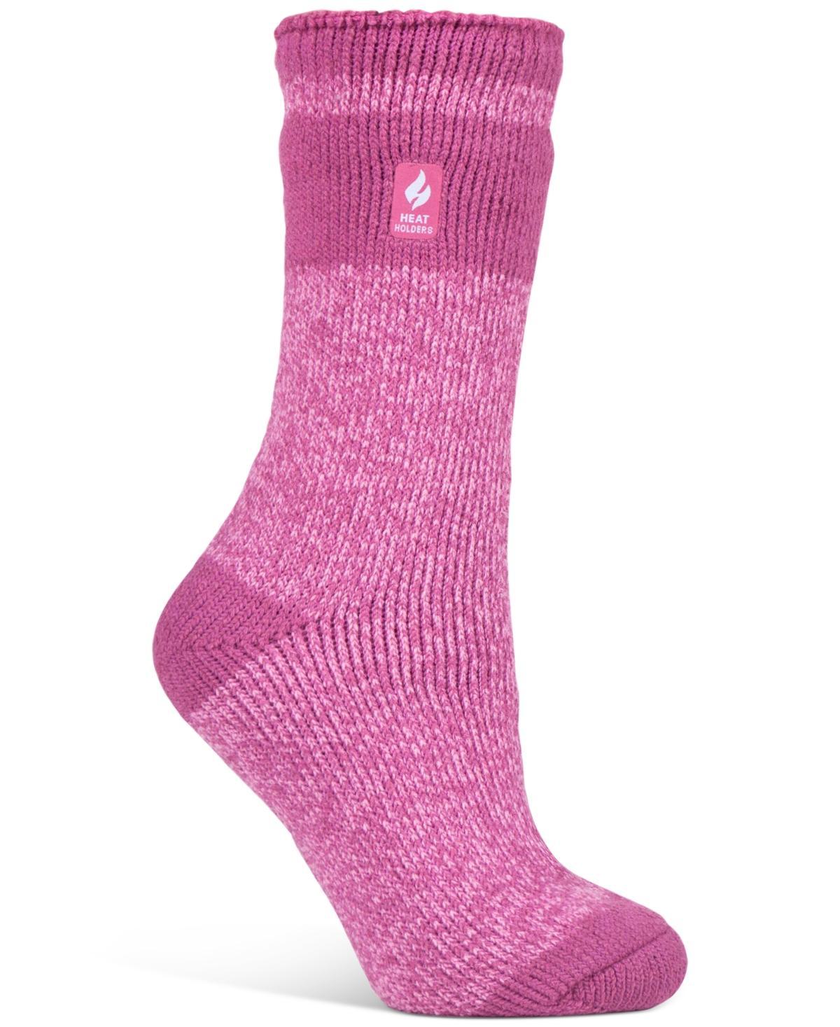 Womens Heat Holders Snowdrop Block Twist Crew Socks Product Image