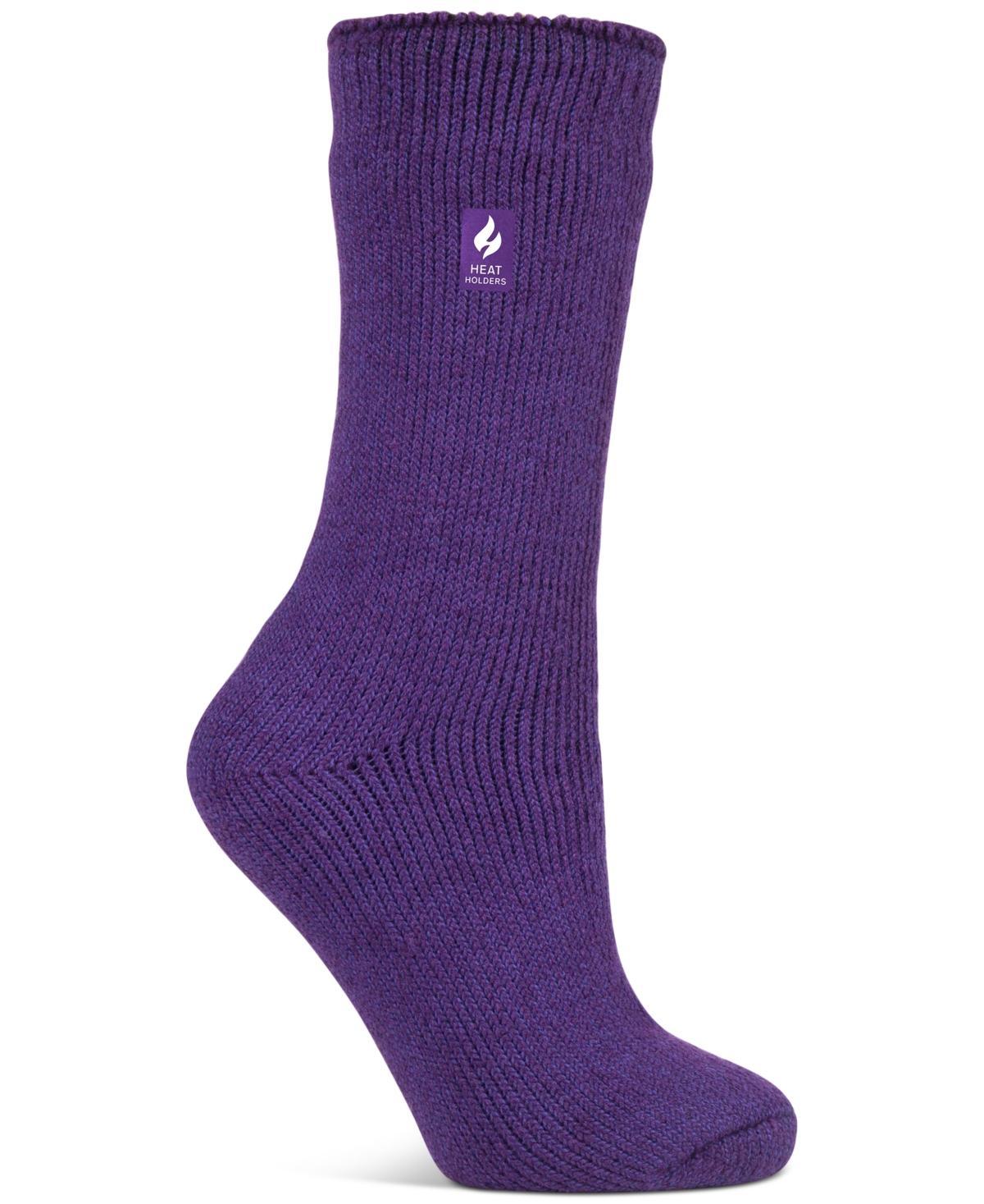 Heat Holders Womens Lite Dahlia Solid Crew Socks Product Image