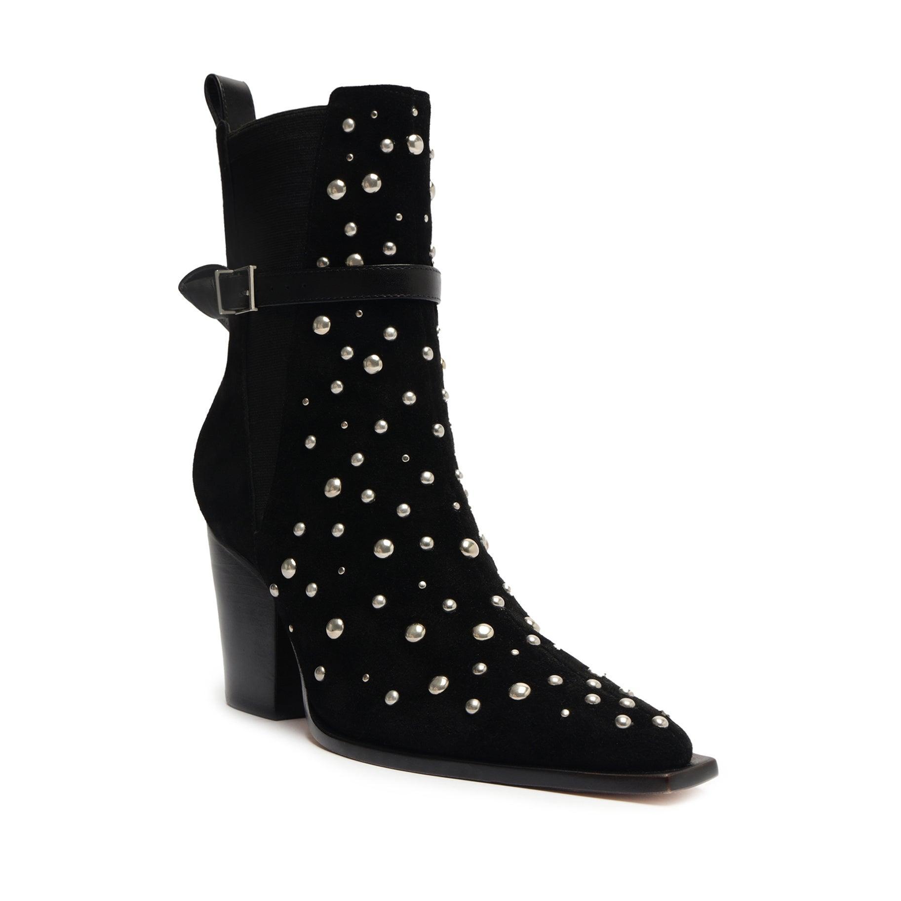 Womens Kelsey 90MM Studded Nubuck Booties Product Image