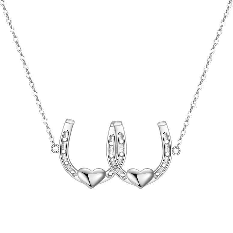 Saints Double Your Luck Horseshoes Necklace Female Product Image