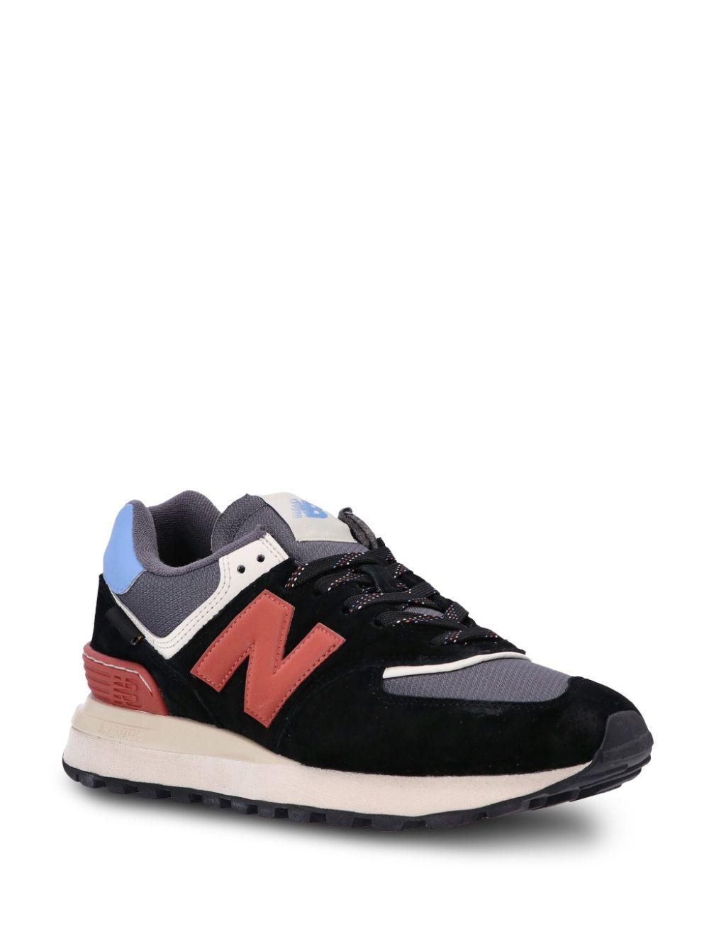 NEW BALANCE 574 Panelled Sneakers In Black Product Image