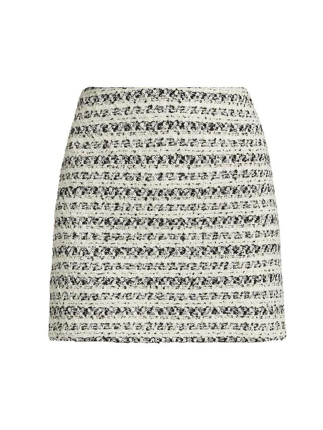 Womens Lynn Metallic Tweed Miniskirt Product Image