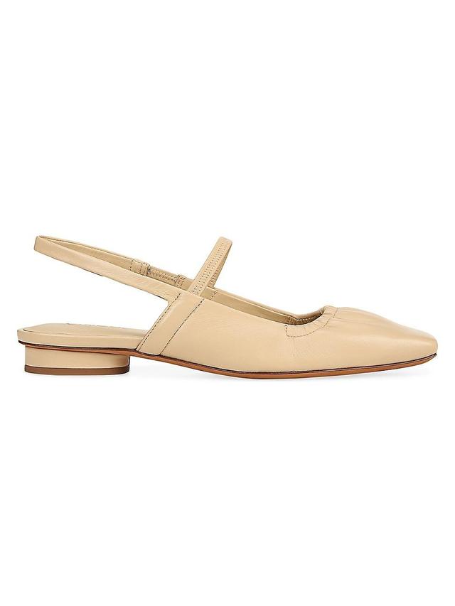 Venice Leather Slingback Ballerina Flats Product Image