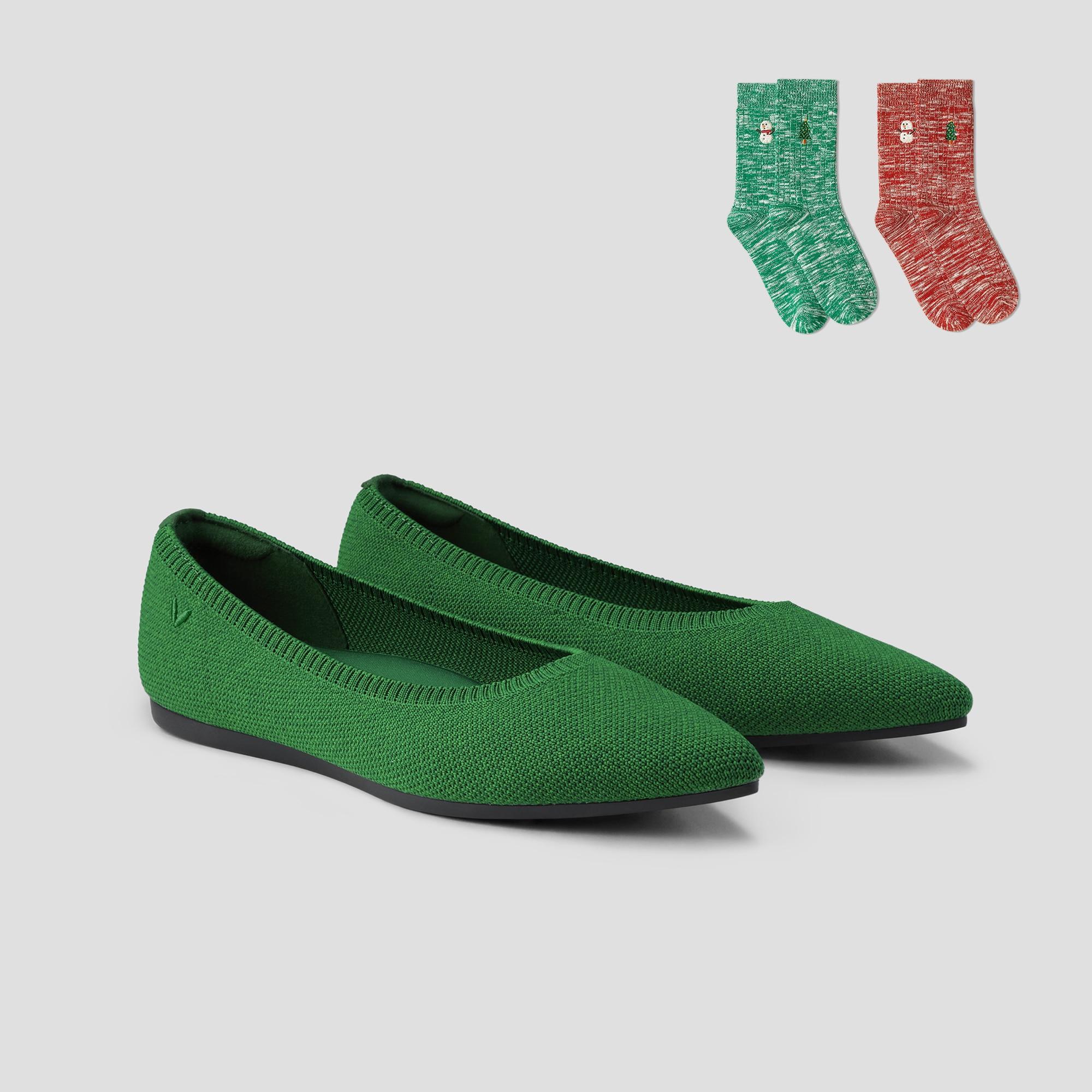 Pointed-Toe Ballet Flats (Aria 5°) Product Image