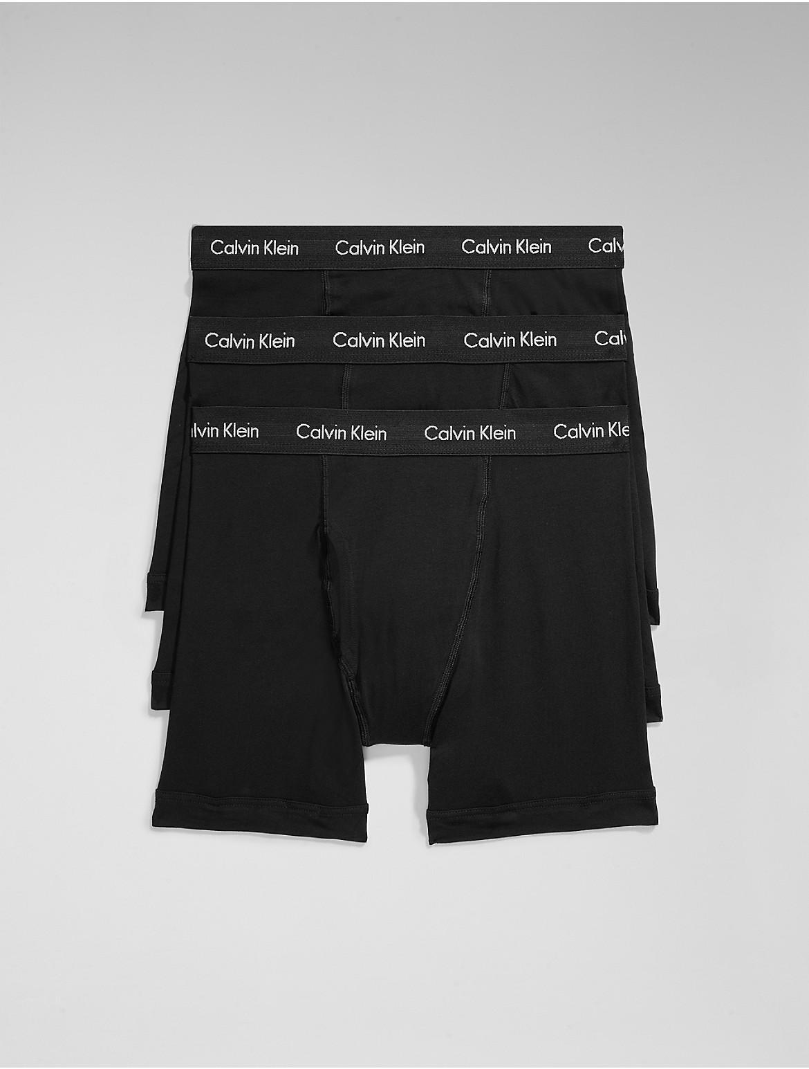 Calvin Klein Cotton Stretch Solid Boxer Briefs 3 Product Image