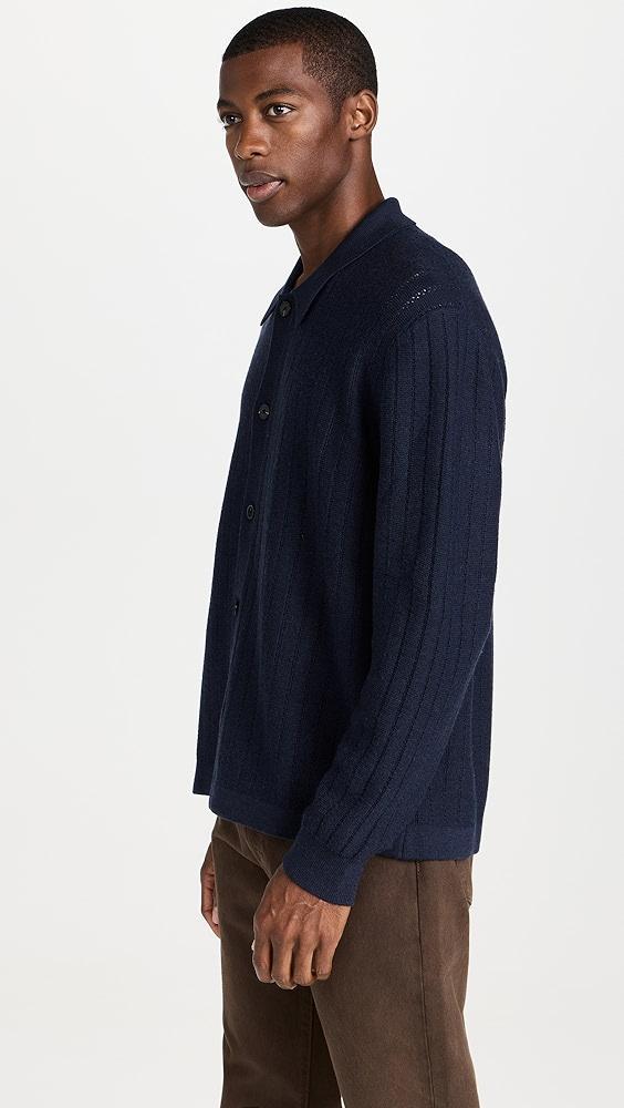 Madewell Merino Long Sleeve Stitch Shirt | Shopbop Product Image