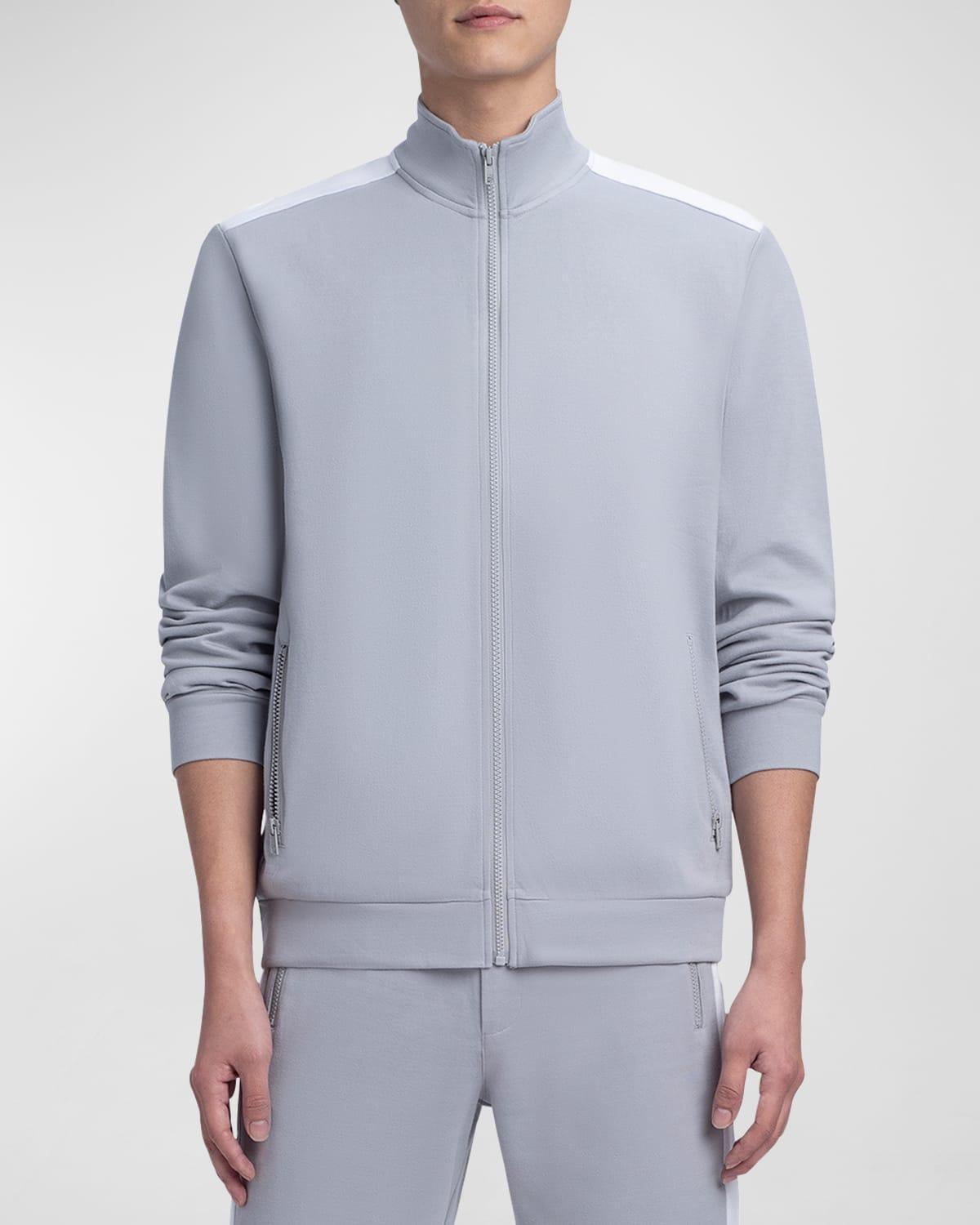 Bugatchi Comfort Cotton Blend Full Zip Sweatshirt Product Image