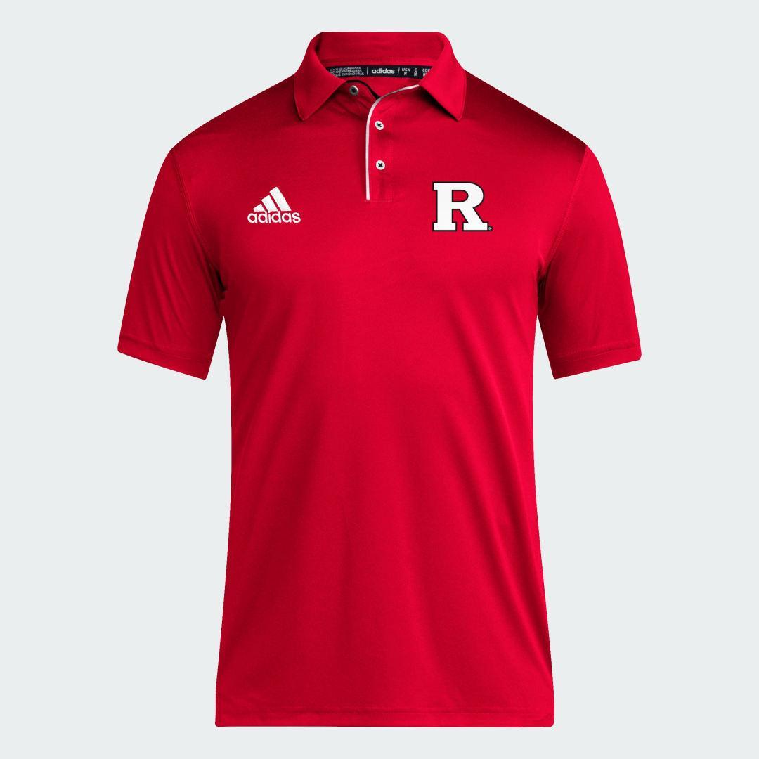 adidas Rutgers Scarlet Knights Polo Shirt Team Power Red XL Mens Product Image