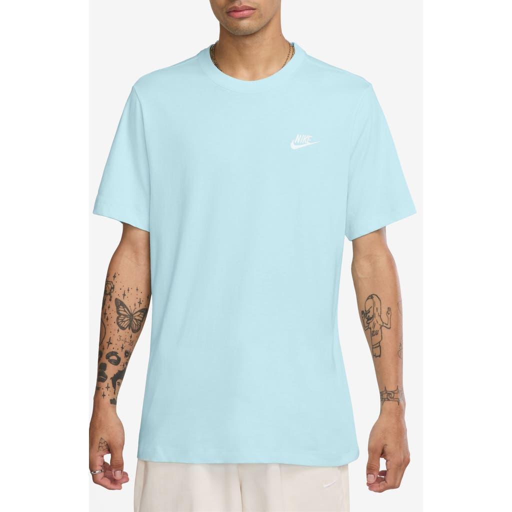 NIKE Sportswear Club Crew Neck T-shirt In Glacier Blue Product Image