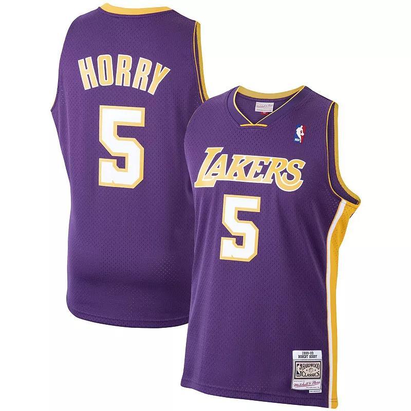 Mitchell & Ness Mens Robert Horry Los Angeles Lakers Hardwood Classic Swingman Jersey - Purple Product Image