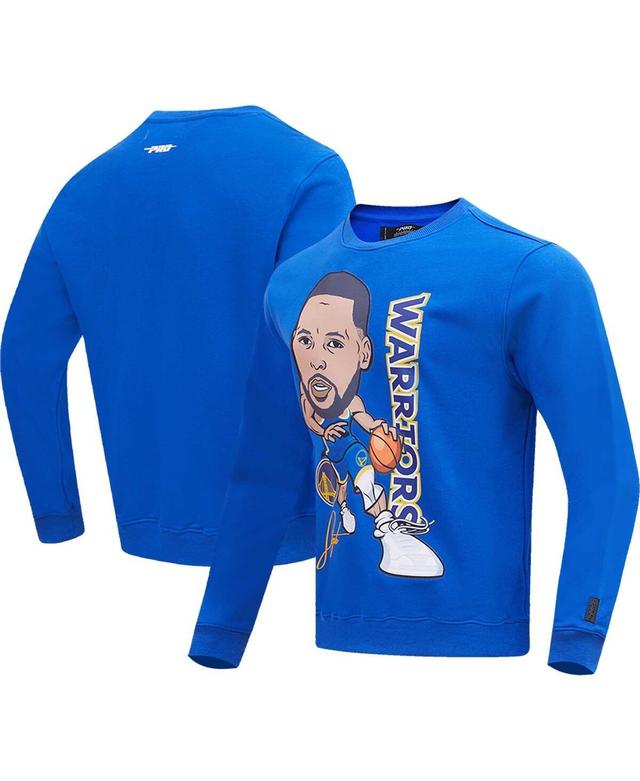 Mens Stephen Curry Royal Golden State Warriors Avatar Pullover Sweatshirt Product Image