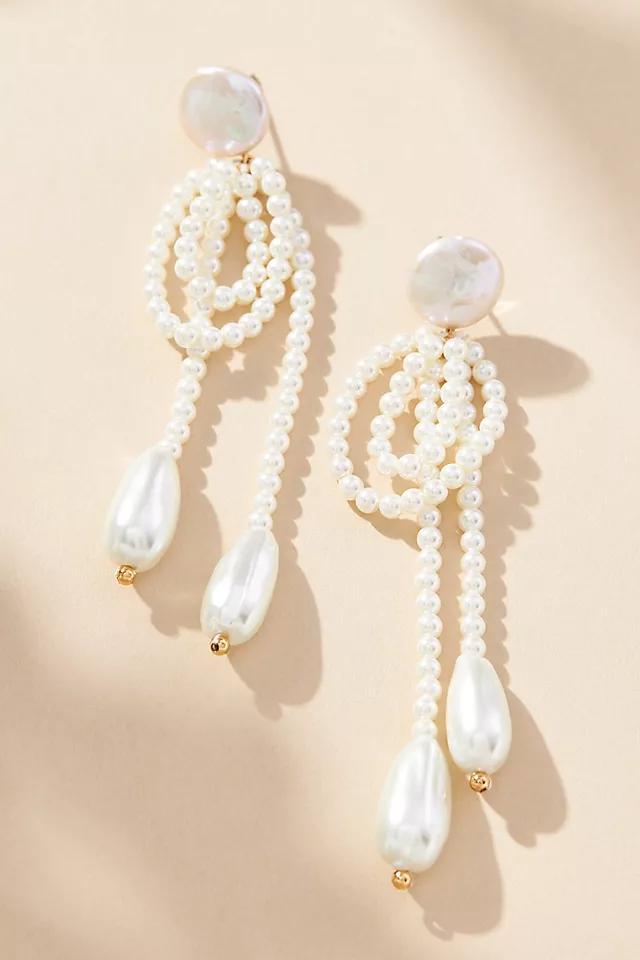 Pearl Loops Drop Earrings product image