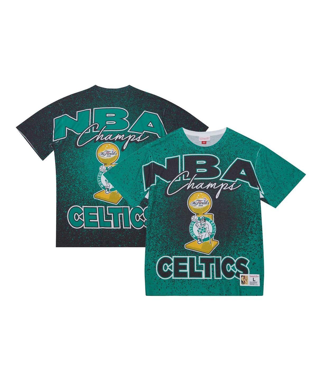 Mens Mitchell & Ness Kelly Boston Celtics Hardwood Classics 2008 NBA Finals Champ City T-Shirt Product Image