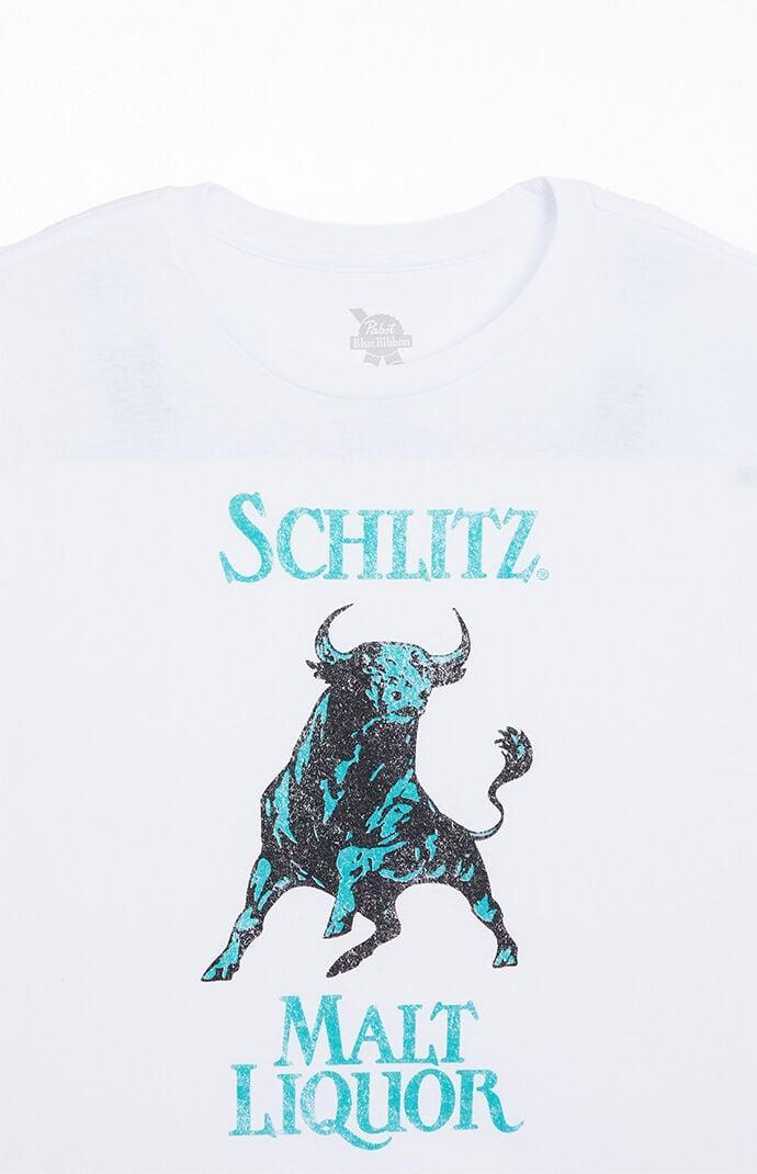 Men's Schlitz Bull Cropped T-Shirt Product Image