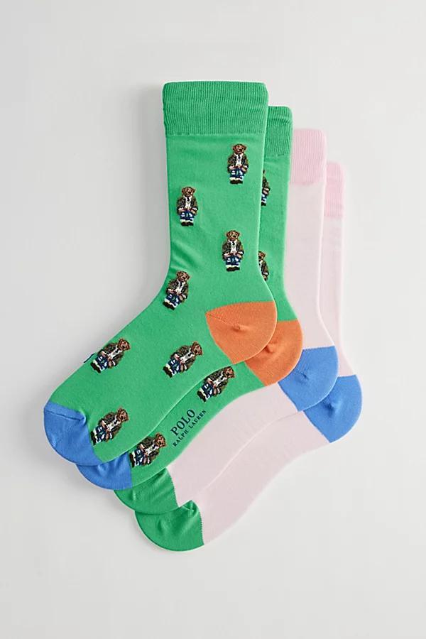 Polo Ralph Lauren American In Paris Bear Crew Sock 2-Pack Mens at Urban Outfitters Product Image