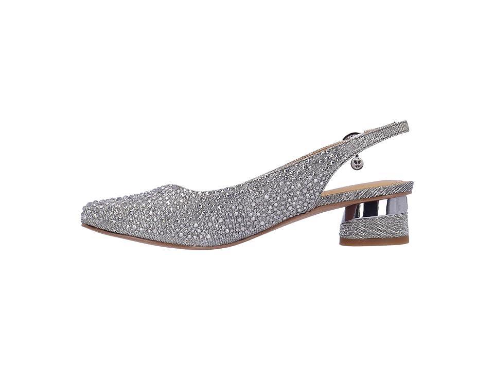 J. Renee Baline Rhinestone Glitter Sling Pumps Product Image