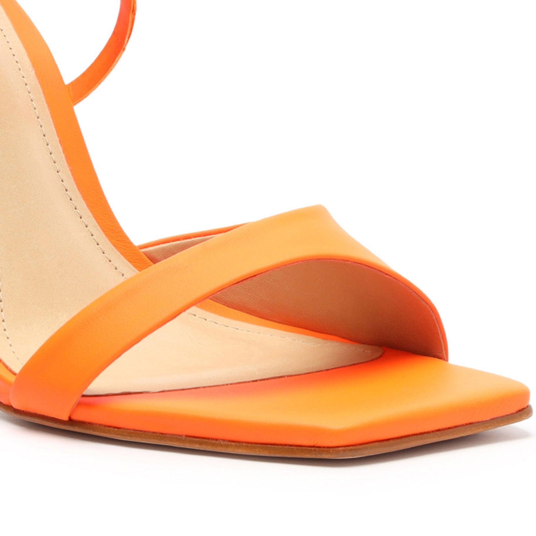 Open Stock Bryce Sandal - 5 Orange Leather Product Image