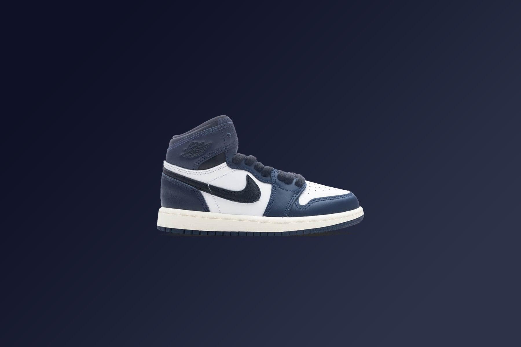 Air Jordan 1 Retro High OG (PS) - Midnight Navy/Black/White Male Product Image